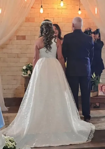 Vestido Noiva Impecável SÓ FAÇO NEGÓCIO PELO APP OLX