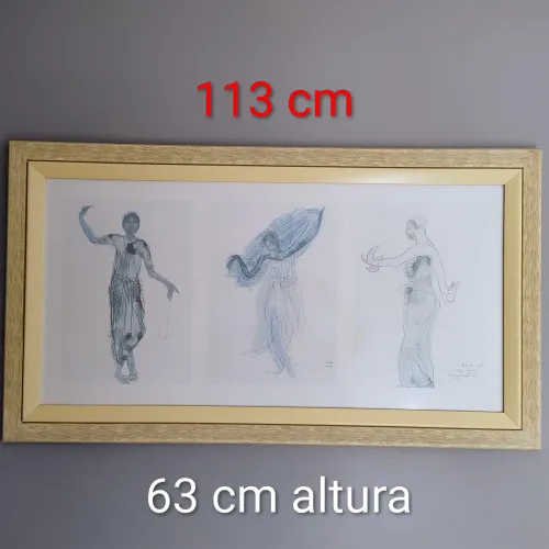 Quadro com gravura de Rodin
