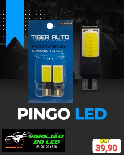 LÂMPADA T10 SUPER LED LUZ ESTACIONAMENTO PINGO ESMAGADA - Apartir 2 unidade ENTREGA GRÁTIS