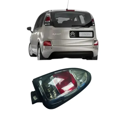 Lanterna Direita Citroen C3 Picasso 2011 2018 Direito/passageiro Vermelha