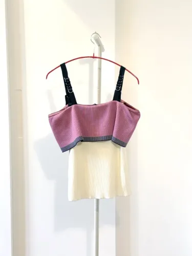 Top de tricô Coven bicolor M