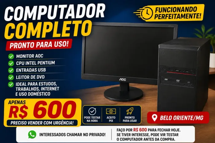 Vendo Computador - Precinho de Desapego