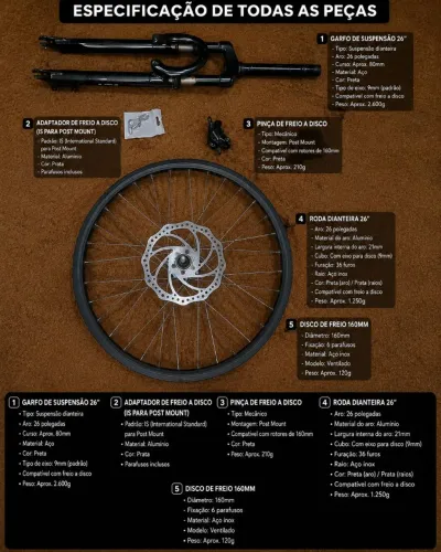 Vendo peças de bicicleta 