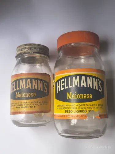 Pote de maionese Hellmann's antigo anos 70/80