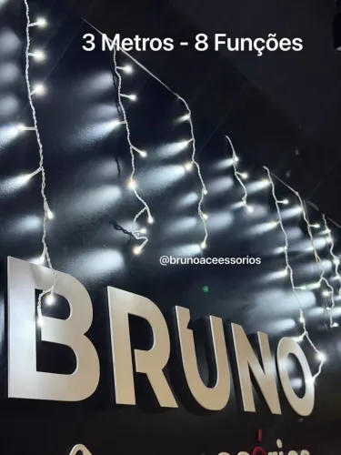 CASCATA DE LED DECORATIVA NATAL 3 METROS
