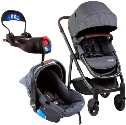 Carrinho de Bebê Travel System Infanti Epic Lite - Excelente Estado | 1 Ano de Uso