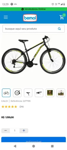 BICICLETA CALOI VELOX SEMI NOVA