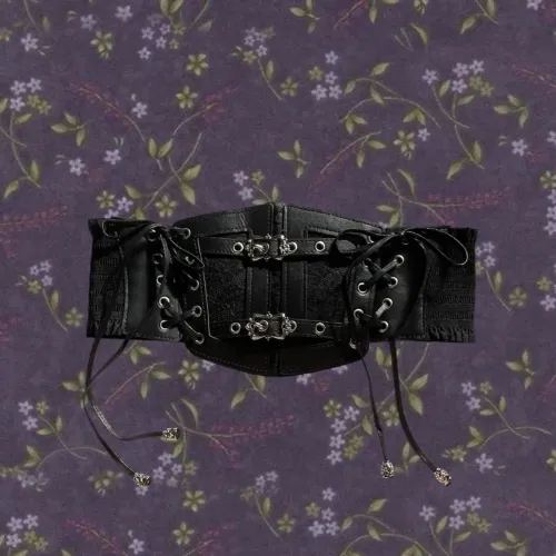 Corset Mall Goth Lace-Up Corset Belt