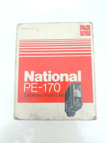 Flash Vintage National PE-170 - Com Caixa e Manual
