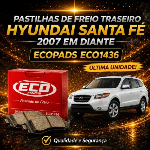 Pastilhas de Freio traseiro Santa Fé 2007 em diante EcoPads ECO1436