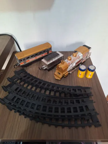 Brinquedo Tranzinho/locomotiva Plástico Antigo Union Express Completo