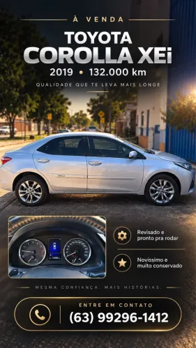 Toyota Corolla XEI 2.0 Flex 16V Aut. 2019