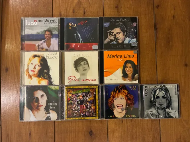 Lote com 10 cds mpb