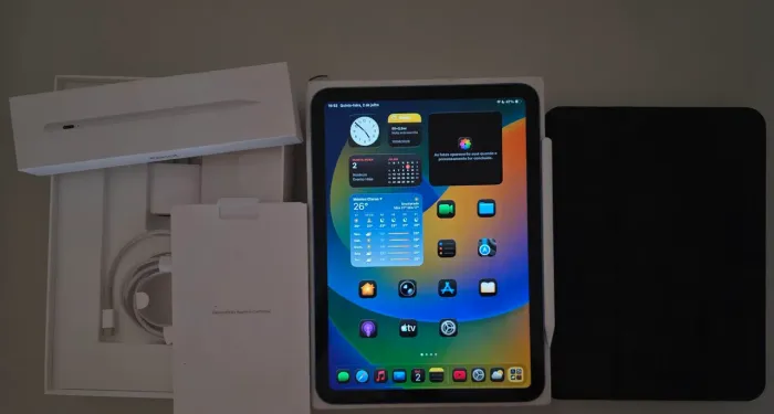 Ipad 11 128 gb azul com caneta e garantia