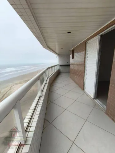 Apartamento frente mar pronto parcelamento direto com 3 dormitórios à venda, 173 m² por R$