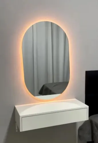 Espelho com Led 40cm x 50cm Luz quente
