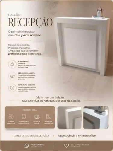 Lindo balcão de atendimento
