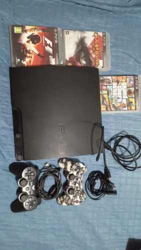 Vendo PS3 slim desbloqueado 