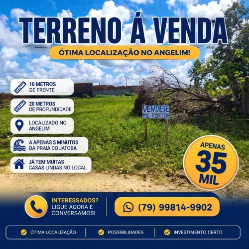 VENDO UM TERRENO NO JATOBA BARRA DOS COQUEIROS