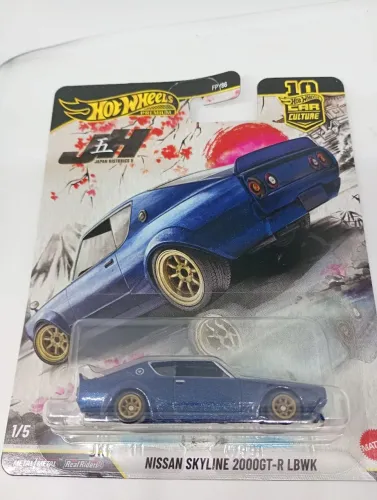 Miniatura Carrinho Hot Wheels Nissan Skyline 2000 GT-R LBWK Premium Car Culture