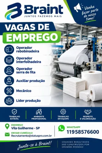 Vaga Emprego vila Guilherme