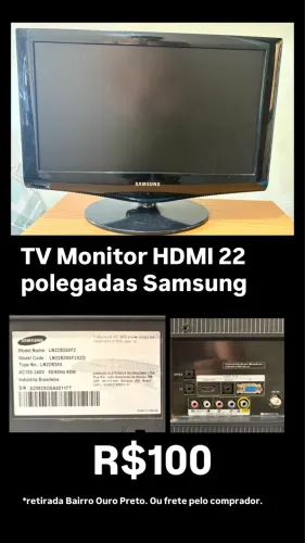 Tv Monitor HDMI 22 Polegadas Samsung