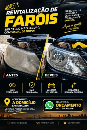 Restauração de faróis, seus faróis novos novamente!