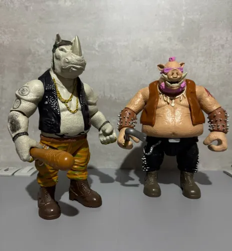 Tartarugas ninja raríssimos com vilões e tudo 30 cm de altura