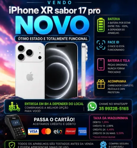 iPhone sabor 17 Pro (NOVO - TODAS AS PEÇAS ORIGINAIS)