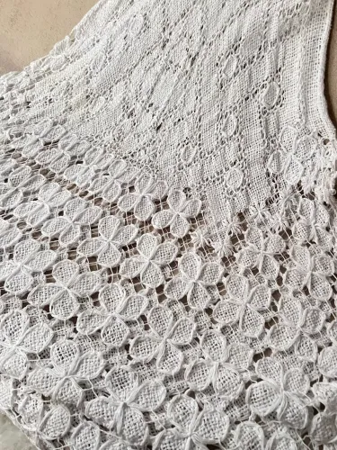 Vestido longo - Renda Filé