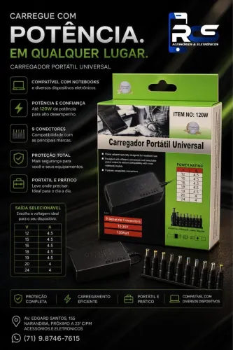 Carregador Universal para Notebook