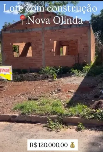 lote com construção inacabada no setor nova Olinda- Aparecida de Goiânia