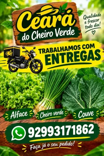 Alface couve cheiro verde