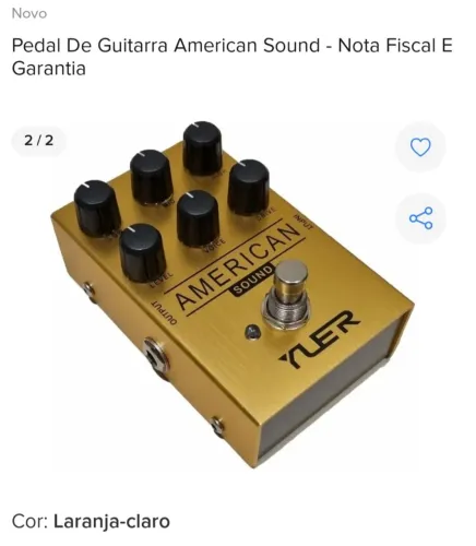 VENDO PEDAL DE GUITARRA ( NOVO NA CAIXA) NUNCA USADO