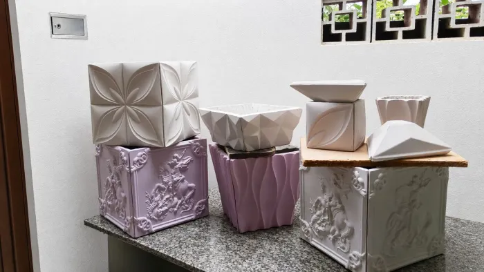 Vaso gesso e cimento enpemeavel diversos modelos e tamanhos 