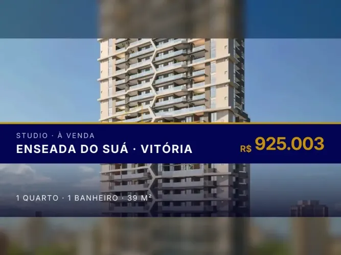 Oportunidade única: Studio em Enseada do Suá com lazer completo!