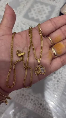 Cordão masculino em ouro 18k 60 centímetros.11,1 gramas