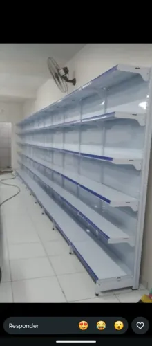 Gôndolas novas de mercadinho loja centeraco *
