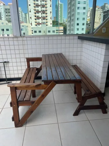 Banco/mesa de madeira