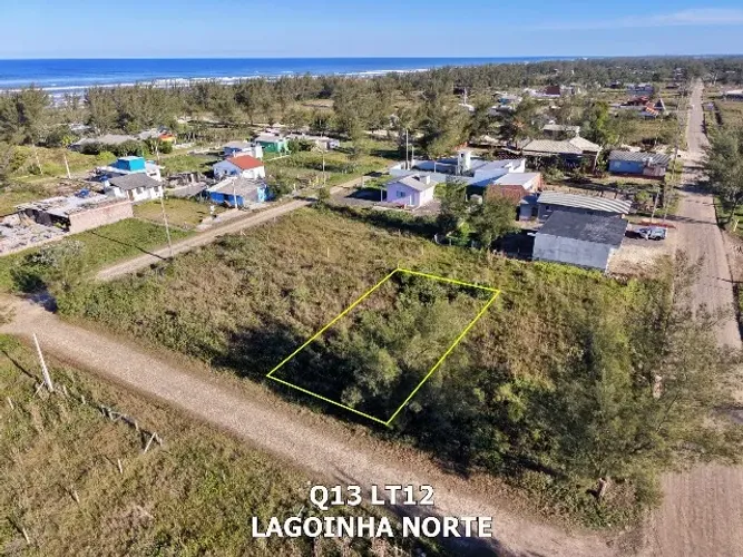 Terreno parcelado, localizado na Lagoinha Norte, em Balneário Arroio do Silva -SC.