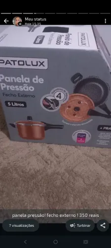 panela pressão 5 litros! cor moccha 