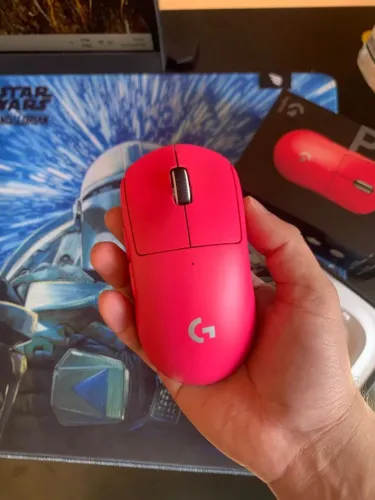 Logitech G Pro X Superlight 2 Magenta - Impecável (Dongle 8K)