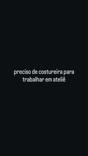 preciso de costureira