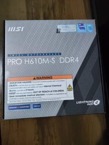 Placa-mãe PRO H610M-S DDR4 (LGA 1700)