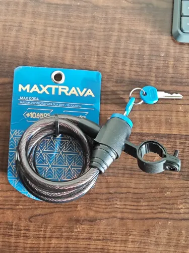 Cadeado para bikes e motos. Novo. Comprei por R$60 vendo por R$39