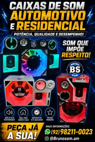 Caixa de Som Automotivo (Ac cartão)