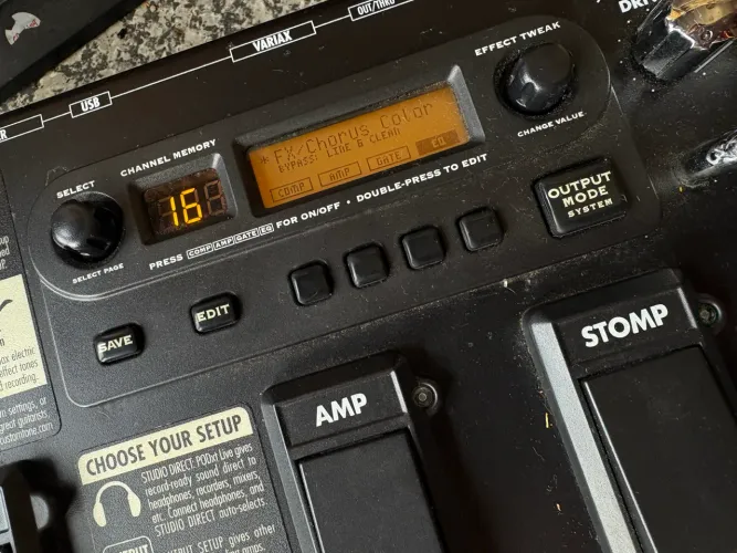 Line 6 POD XT Live (update de efeitos)