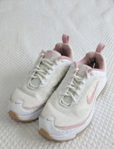 Tênis nike air max rosa e branco