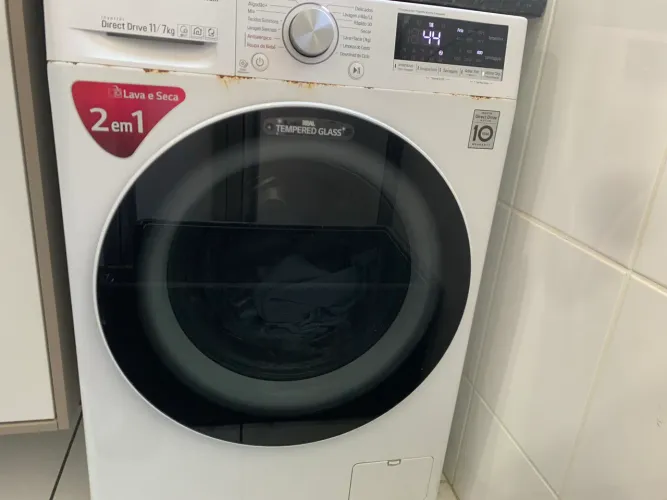 Lava e Seca LG Inverter Direct Drive 11kg/7kg Branca 220v - Funcionando Perfeitamente
