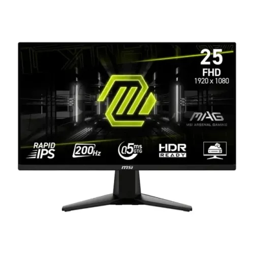 MONITOR 24.5" MSI MAG 200HZ 0.5MS 255F E20 LED FULL HD 1920X1080 FREESYNC PREMIUM NOVO!